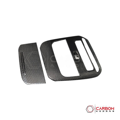 Real Carbon Fiber Overhead Dome Light Trim Cover for 2021+ Ford F-150