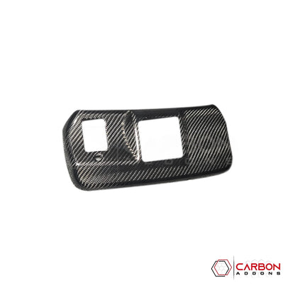 Real Carbon Fiber Rearview Mirror Base Trim Cover for 2021+ Ford F-150