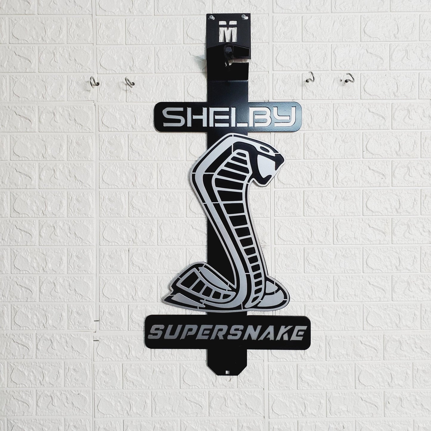 Custom Shelby Super Snake Hood Prop - Handcrafted, Choice of Size & Color, Iconic Snake Logo Centerpiece - Martin Metalwork LLC 