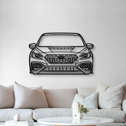 2022 WRX Front View Metal Car Wall Art - MT1373