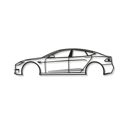 2022 Model S Metal Car Wall Art - MT0797