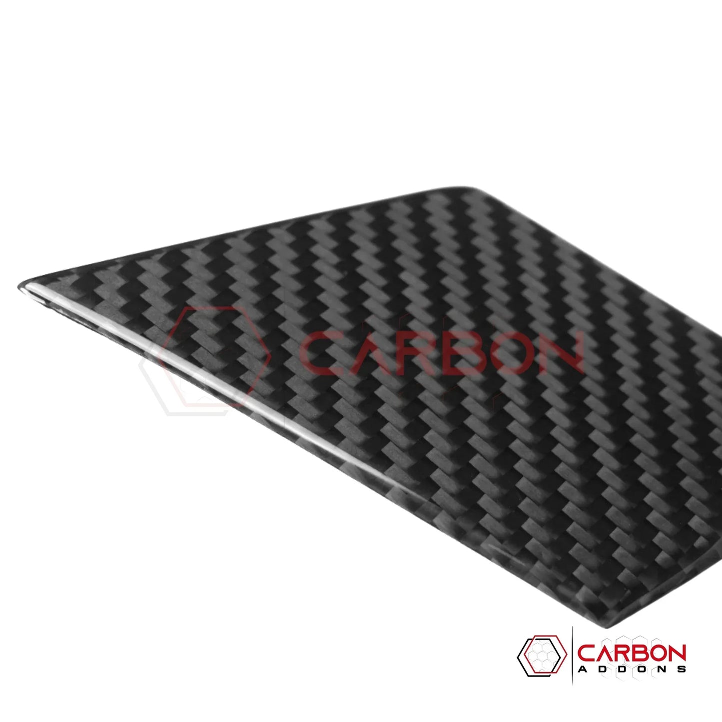 C8 Corvette Z06 / E-Ray Real Carbon Fiber Front Tow Hook Cover Trim Covers