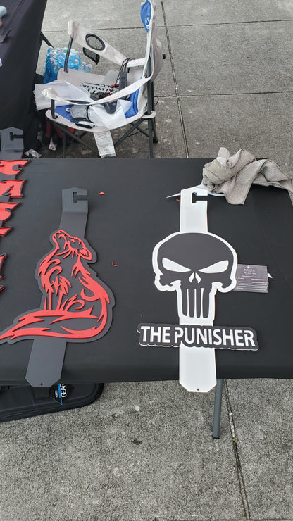 The Punisher custom hood prop