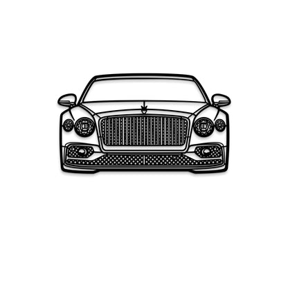 2023 Flying Spur Front View Metal Car Wall Art - MT1323
