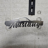 classic fastback Mustang Metal Wall Art Décor - Martin Metalwork LLC 