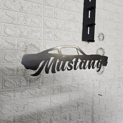 classic fastback Mustang Metal Wall Art Décor - Martin Metalwork LLC 