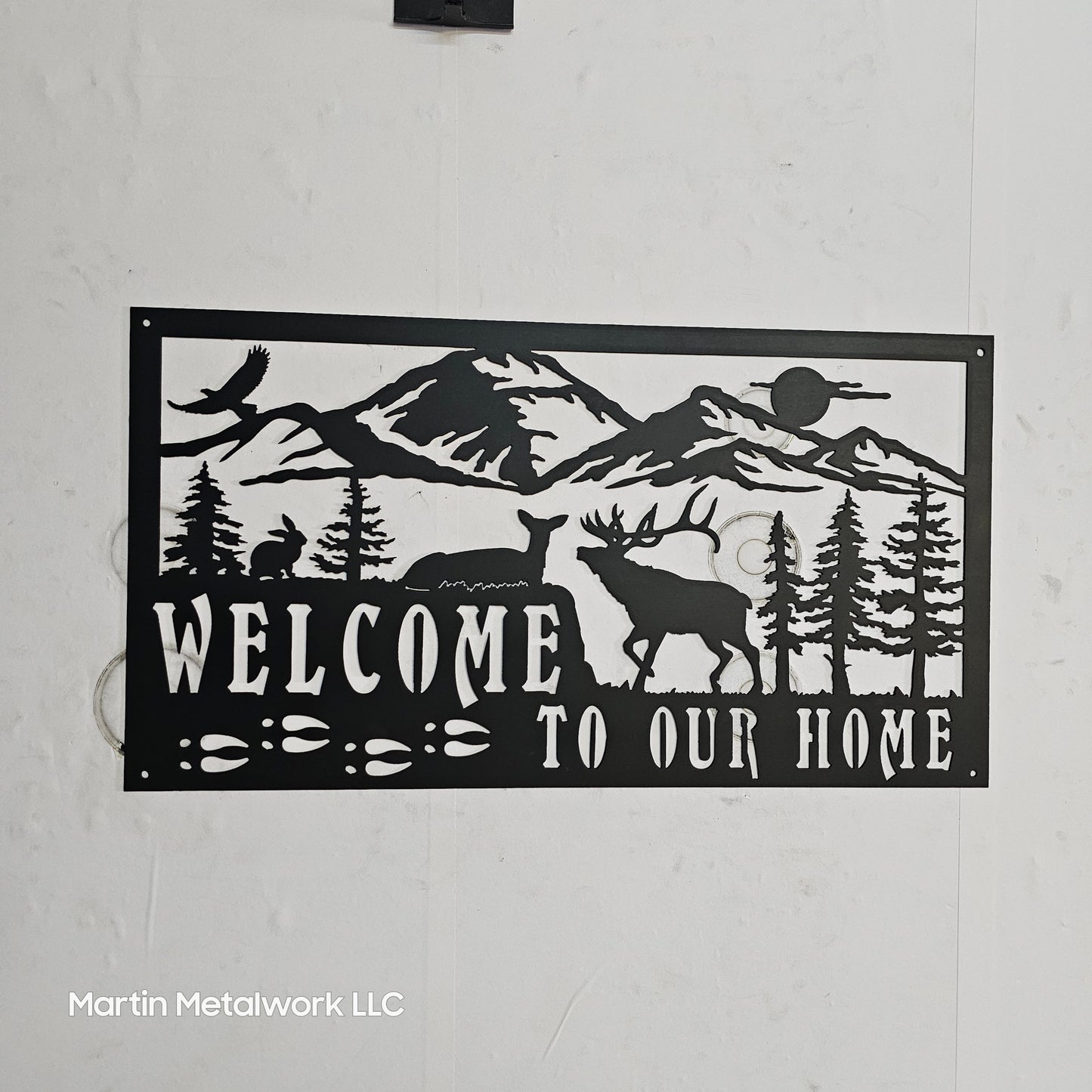 Welcome To Our Home Deer Full Size
