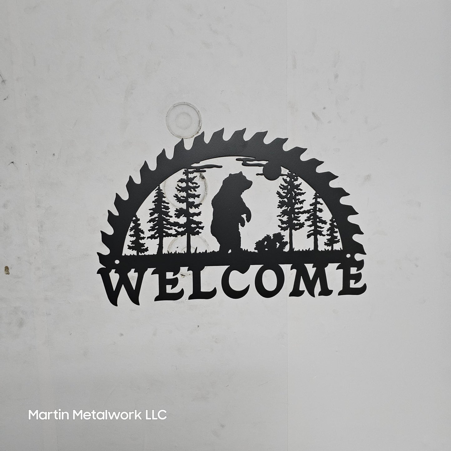 Bears In Saw Blade Sawblade Sign