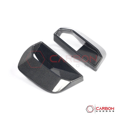 Real Carbon Fiber Front Bumper Side Vent Covers for 2024+ Ford Mustang GT (2-Piece Set)