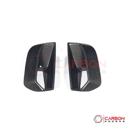Real Carbon Fiber Front Bumper Side Vent Covers for 2024+ Ford Mustang GT (2-Piece Set)