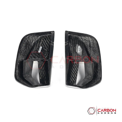 Real Carbon Fiber Front Bumper Side Vent Covers for 2024+ Ford Mustang GT (2-Piece Set)