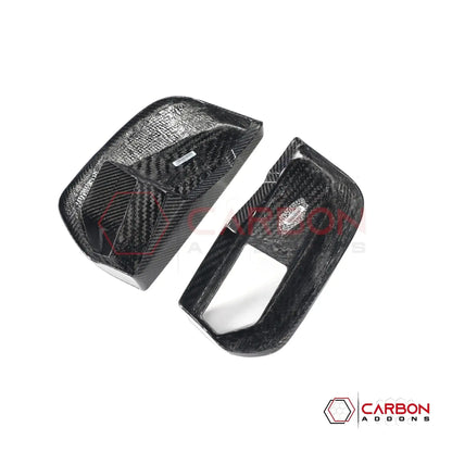 Real Carbon Fiber Front Bumper Side Vent Covers for 2024+ Ford Mustang GT (2-Piece Set)
