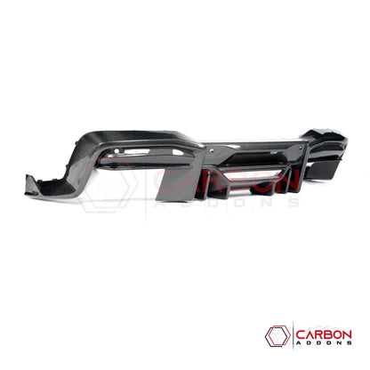 Real Carbon Fiber Rear Diffuser for 2024+ Ford Mustang GT