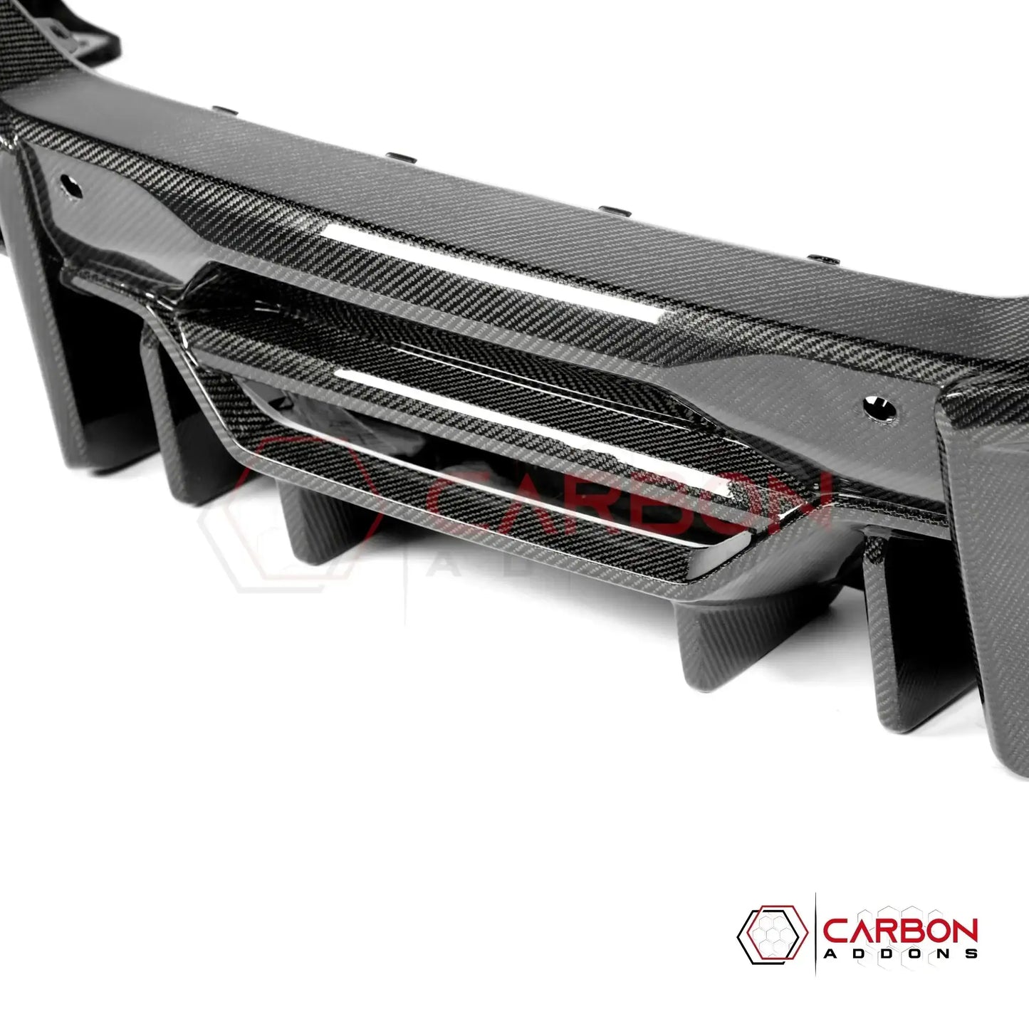 Real Carbon Fiber Rear Diffuser for 2024+ Ford Mustang GT