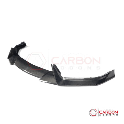 Real Carbon Fiber Front Lip Splitter for 2024+ Ford Mustang GT (3-Piece Set)