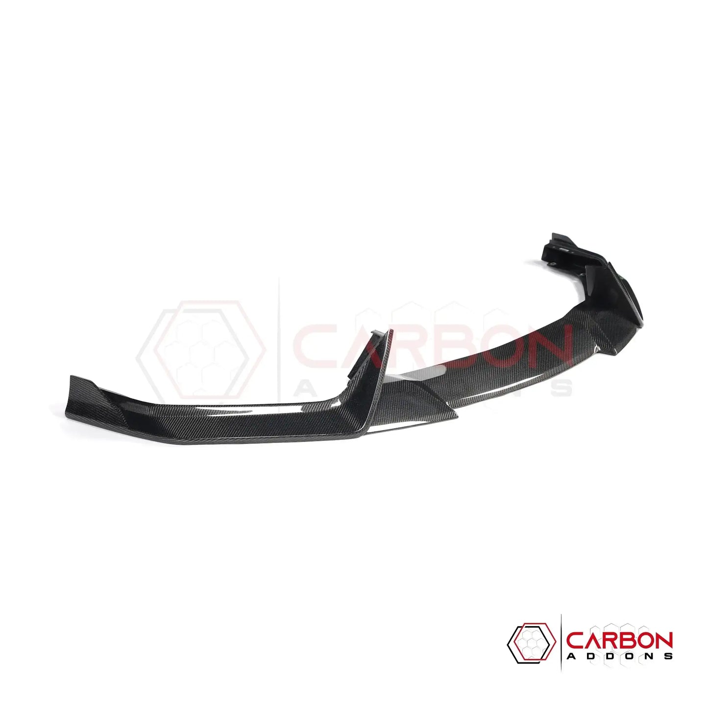 Real Carbon Fiber Front Lip Splitter for 2024+ Ford Mustang GT (3-Piece Set)
