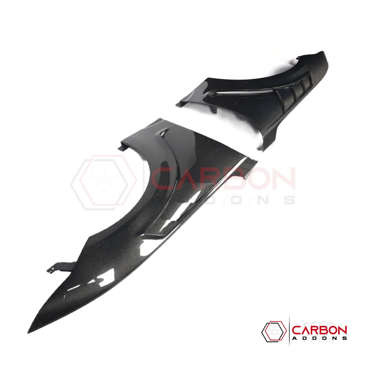 GTD-Style Carbon Fiber Front Fenders for 2024+ Ford Mustang (V2)