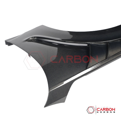 GTD-Style Carbon Fiber Front Fenders for 2024+ Ford Mustang (V2)