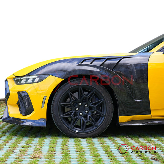2024+ S650 Mustang GTD Style Carbon Fiber Fenders | V2