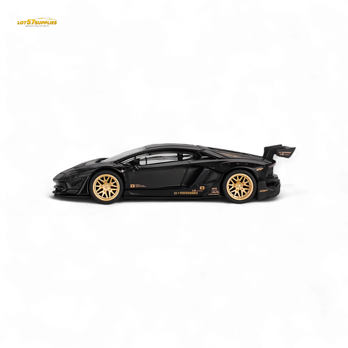 (Pre-Order) Mini-GT LB★WORKS Lamborghini Aventador Matte Black 1:64