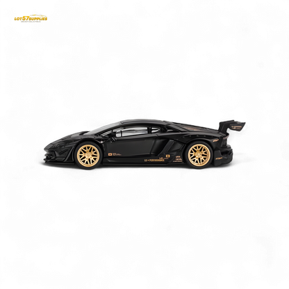 (Pre-Order) Mini-GT LB★WORKS Lamborghini Aventador Matte Black 1:64