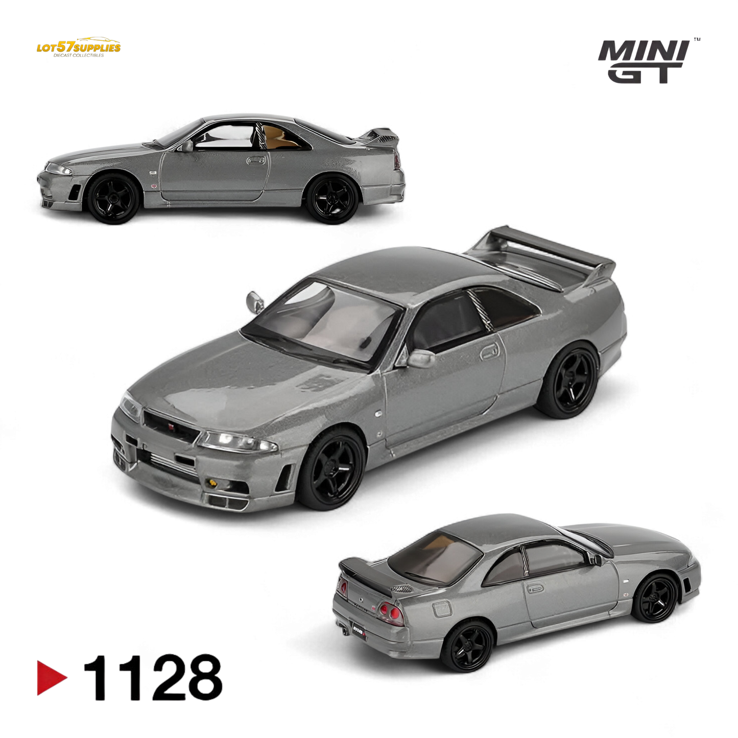 (Pre-Order) Mini-GT Nissan Skyline GT-R NISMO BCNR33 CRS Version Dark Metal Gray 1:64