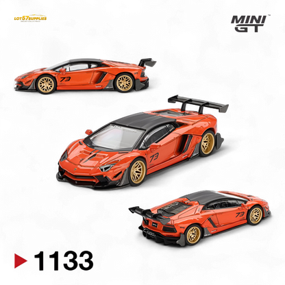 (Pre-Order) Mini GT Lamborghini Aventador Orange 1:64