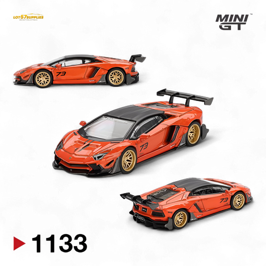 (Pre-Order) Mini-GT Lamborghini Aventador Limited Edition - Orange 1:64 #1133