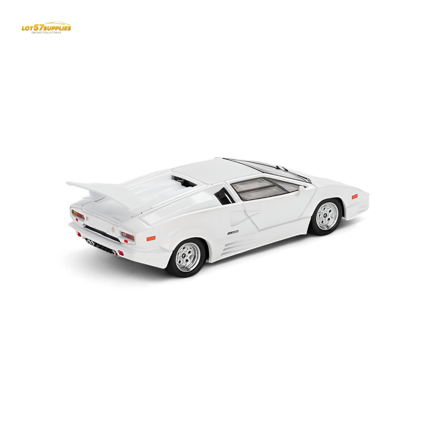 (Pre-Order) Mini-GT Lamborghini Countach 25th Anniversary White 1:64