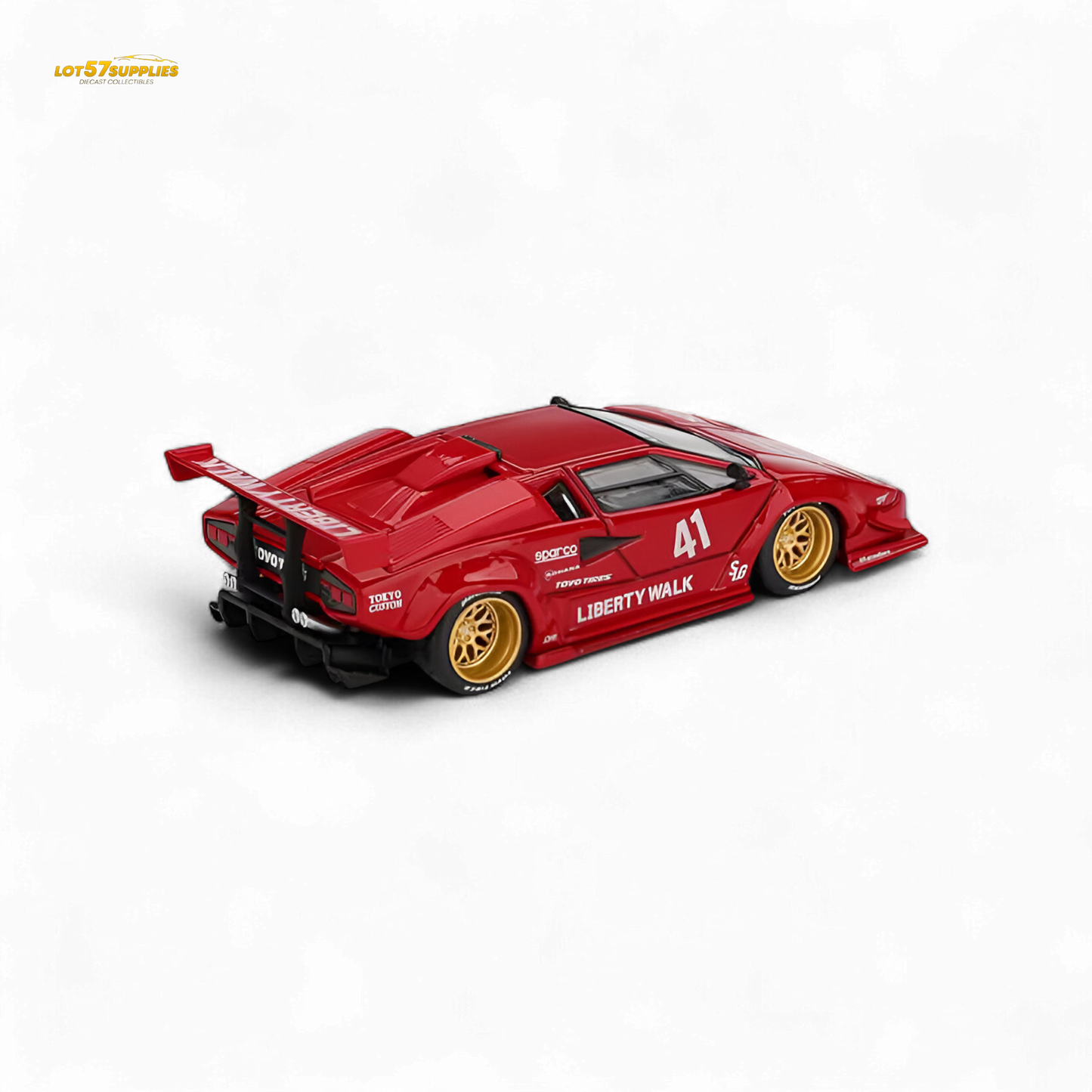 (Pre-Order) MiniGT Lamborghini Countach LB-WORKS Red 1:64