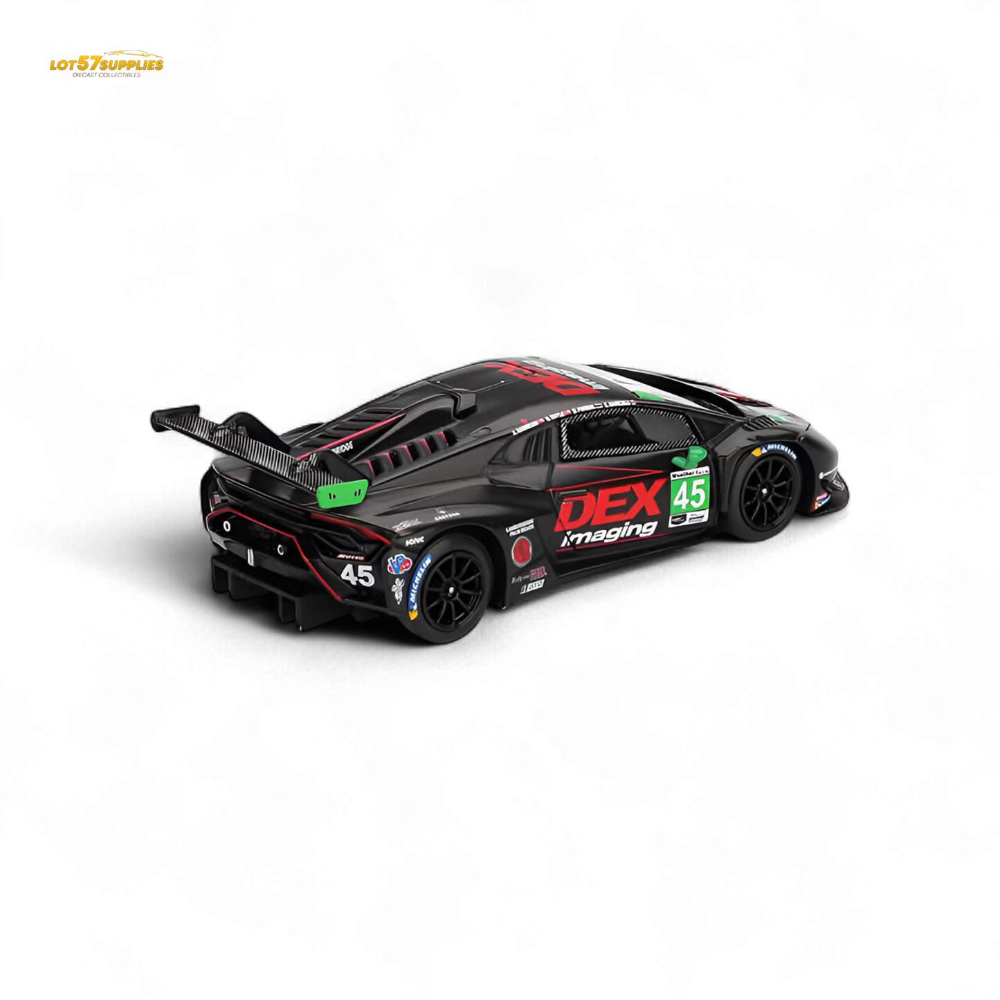 (Pre-Order) MiniGT Lamborghini Huracan STO2 LB 645 DEX Imaging 2024 IMSA Daytona 24 Hrs 1:64