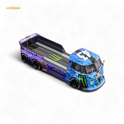 (Pre-Order) liberty 64 VW Trailer - Monster Livery 1:64