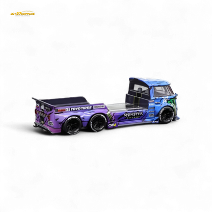 (Pre-Order) liberty 64 VW Trailer - Monster Livery 1:64
