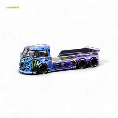 (Pre-Order) liberty 64 VW Trailer - Monster Livery 1:64