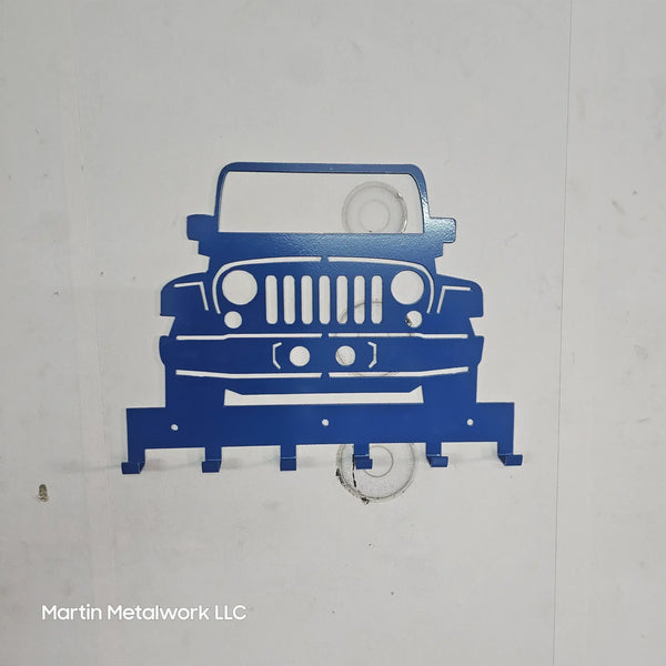 Jeep JK Key Hanger – Full Front End Steel Wall Mounted Key Rack ...