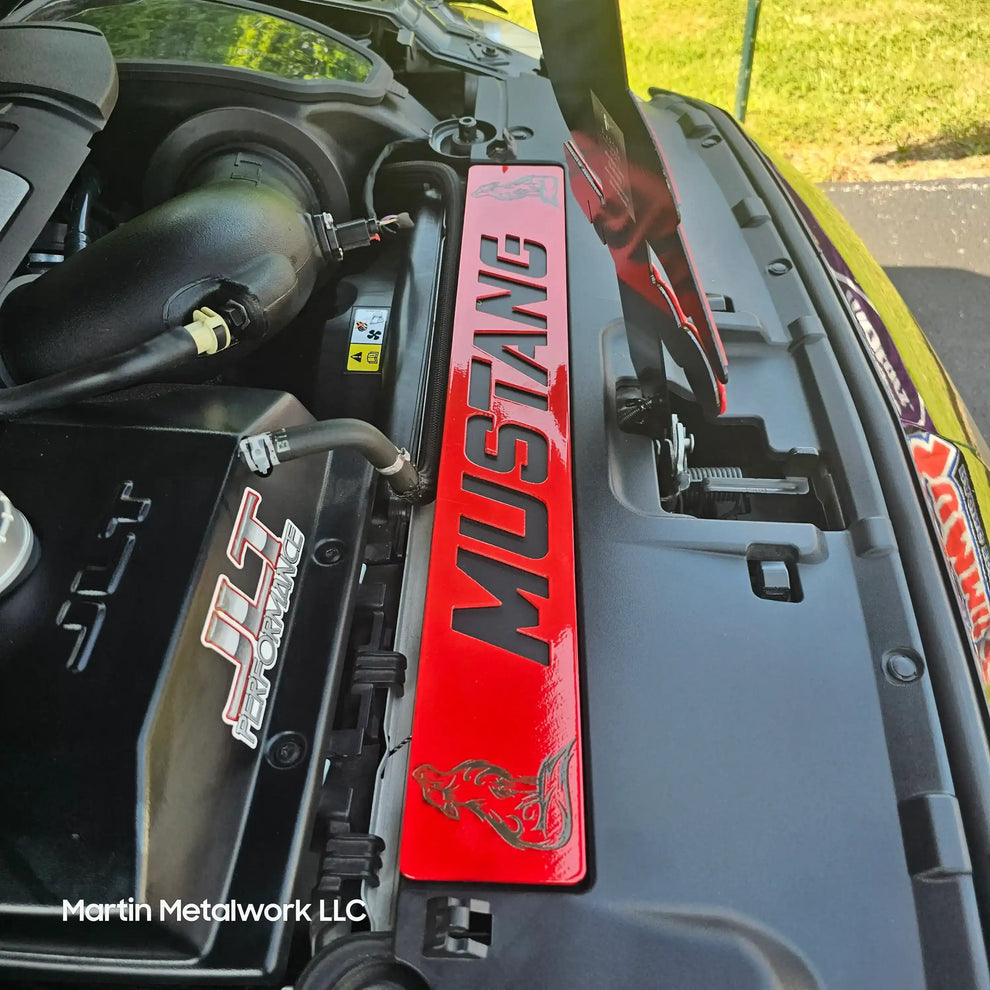 Custom Knight Rider Radiator Shroud Custom Radiator Shroud Insets for 2015–2023 Ford Mustang | Powder Coat ...