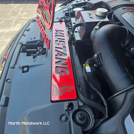 Custom Radiator Shroud Insets for 2015–2023 Ford Mustang | Powder Coated & Removable