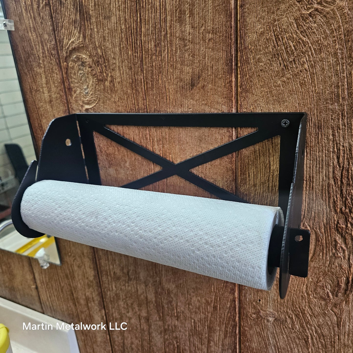 Steel Wall Mounted Paper Towel Holder – Fits Standard & Oversized Rolls