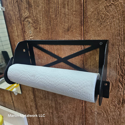 Steel Wall Mounted Paper Towel Holder – Fits Standard & Oversized Rolls