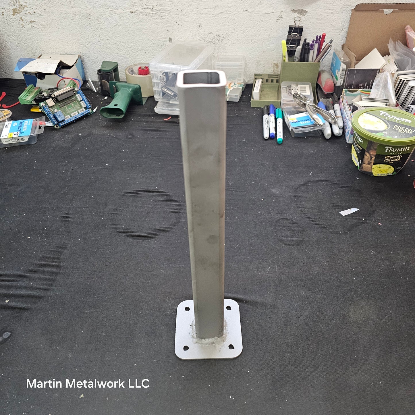 Steel Table Legs for DIY Furniture – 1” Square Post (Set of 2)