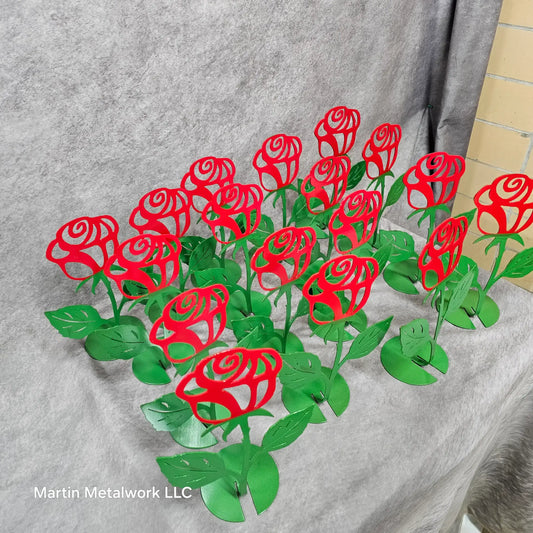 Metal Rose - Handmade Steel Flower | Valentine's Day Gift | Forever Rose