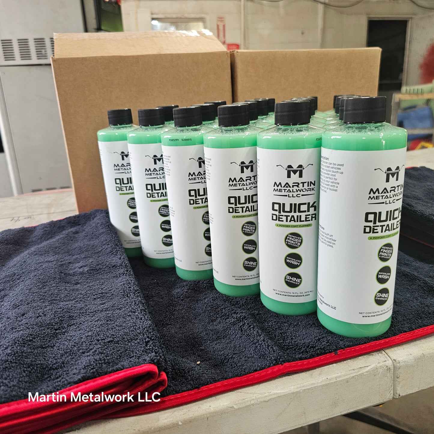 Waterless Quick detailer and powder coat cleaner