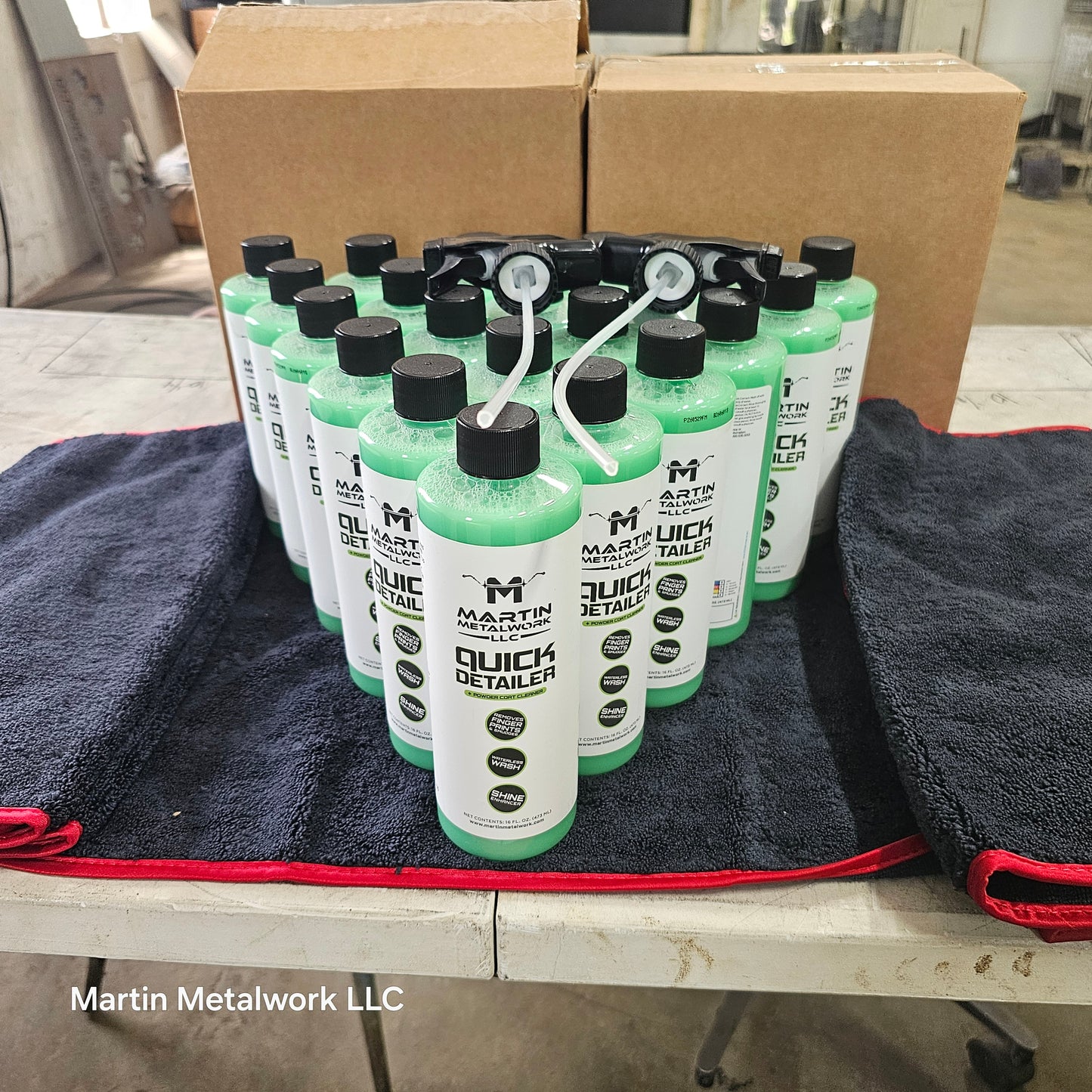 Waterless Quick detailer and powder coat cleaner