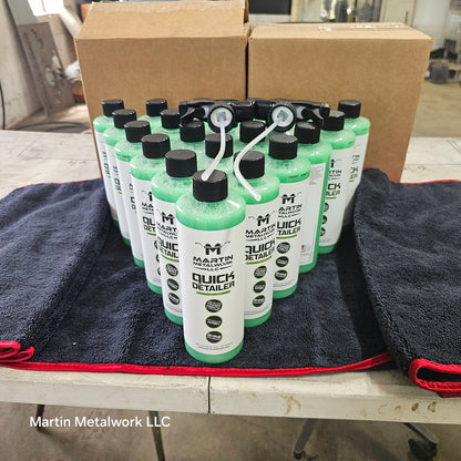 Waterless Quick detailer and powder coat cleaner