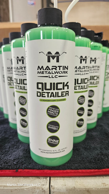 Waterless Quick detailer and powder coat cleaner