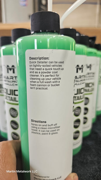 Waterless Quick detailer and powder coat cleaner