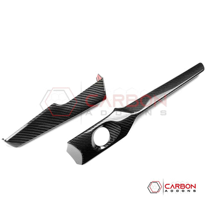 2026+ C8 Corvette Carbon Fiber Infotainment Lower Dash Trim Covers
