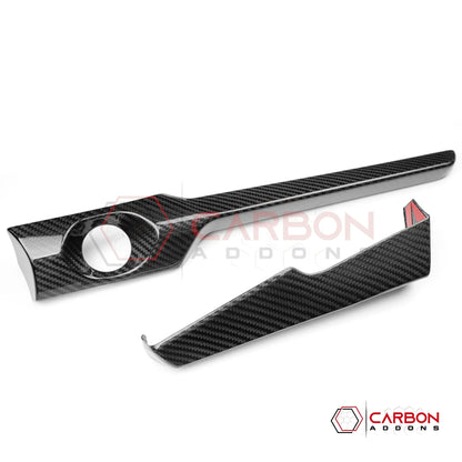 2026+ C8 Corvette Carbon Fiber Infotainment Lower Dash Trim Covers