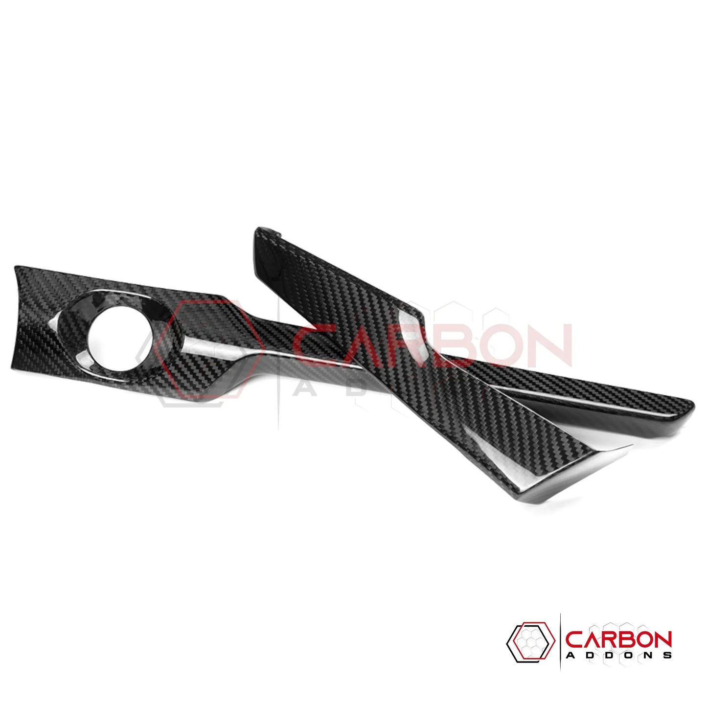 2026+ C8 Corvette Carbon Fiber Infotainment Lower Dash Trim Covers