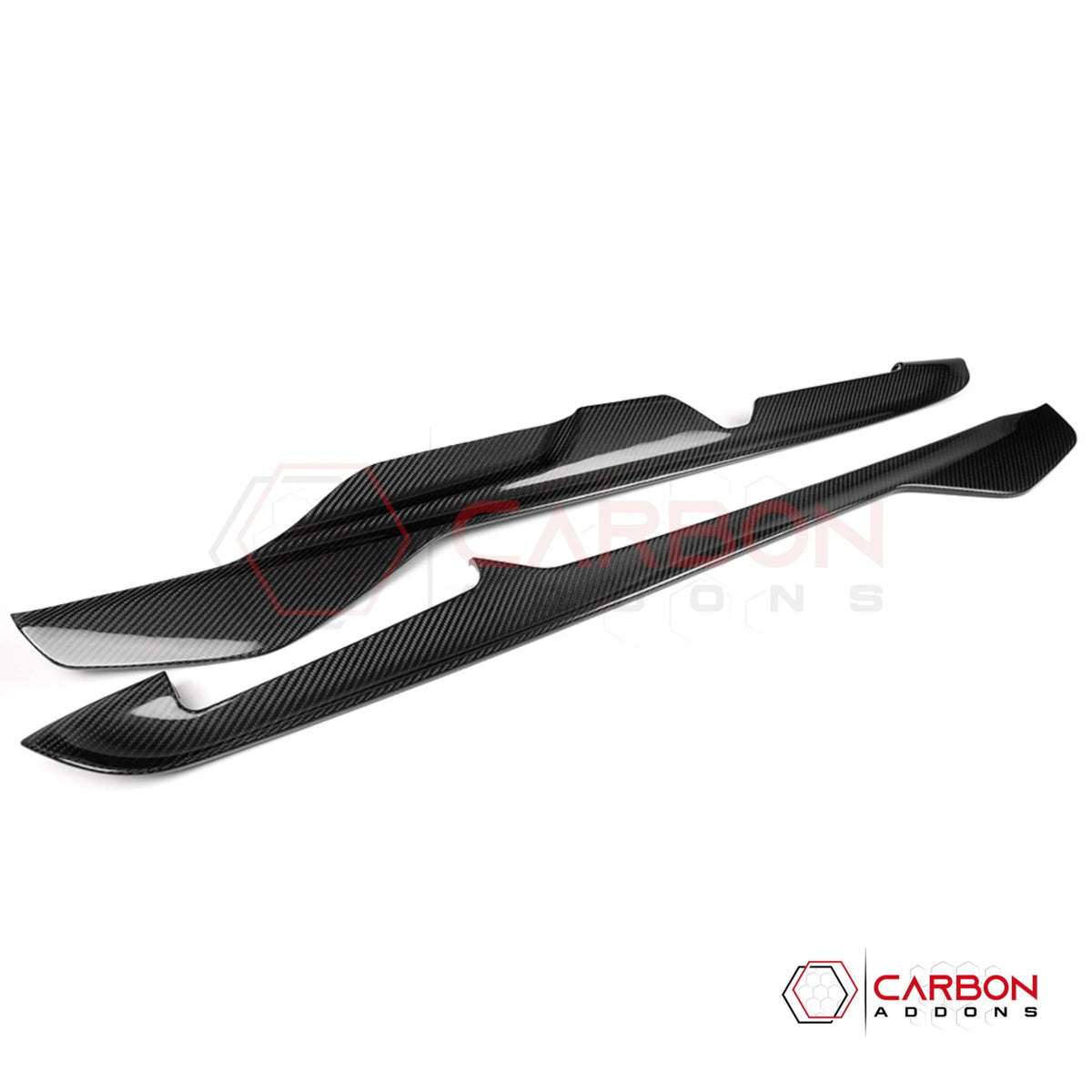 2026+ C8 Corvette Real Dry Carbon Fiber Center Console Lower Trim Covers | Interior Upgrade